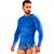Camisa Proteção Solar Térmica Masculina Uv 50+ Segunda Pele Manga Longa Tecido Gelado Malha Fria Dry Camisa uv marinho