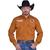 Camisa Radade Masculina Bordada Western Rodeio Competição Caramelo