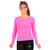 Camisa Running Performance Muvin Feminina em Poliamida com Manga Comprida e UV50 Para Corrida Pink