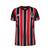 Camisa são paulo infantil 2024 new balance juvenil listrada Preto, Vermelho