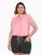 Camisa Social Curve Sem Manga Cordão Ajustável Leve Comfy Rosa