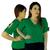 Camisa Social Feminina Blusa Detalha na Manga Lacinho Viscolinho Verde