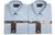 Camisa Social Fit Manga Longa Branco Preto Azul Claro Azul Marinho Kit Com 2 Peças Azul aço