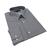 Camisa Social Masculina Lisa 6-8 Plus Size Algodão Fio 50 Mepase Cinza
