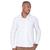 Camisa Social Masculina Manga Fit Lisa Longa Com Bordado Branco