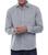 Camisa Social Masculina Manga Longa Com Bolso Men's Premium Cinza claro