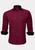 Camisa Social Masculina Moda Maior Homens Plus Size Marsala