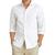 Camisa Social Masculina Slim Sofisticada Algodão Sem Bolso Branco
