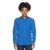 Camisa Social Masculina Teodoro Manga Longa Slim Fit Casual Azul royal