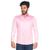 Camisa Social Teodoro Masculina ML Super Slim Lisa Casual Rosa