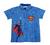 Camisa Super Homem Infantil Festa Heróis Azul