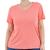 Camisa T-shirts Plus Size Blusa Decote V Lisa 3013.6.C2 Coral