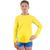 Camisa Térmica Infantil Segunda Pele manga longa Proteção Uv Camisa uv amarela