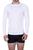 Camisa Térmica Segunda Pele Blusa Proteção Solar UV 50+ Academia Masculina Branco