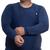 Camisa Térmica Segunda Pele Plus Size Masculina Proteção Uv Azulescuro