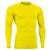 Camisa Térmica Uv 50+ Segunda Pele Camiseta Blusa Malha Fria Proteção Solar Dryfit Amarelo