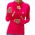 Camisa térmica UV Proteção feminina blusa Ciclista Zíper Frontal Vermelho
