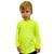 Camisa UV infantil proteção solar unissex 1 ao 4 Lavin Basic 15-C1 Amarelo neon