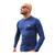 Camisa UV Masculina Proteção Solar Ultravioleta Manga Longa Segunda Pele Azul