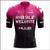 Camisa UV para ciclistas Plus size Pink, Preto