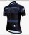 Camisa UV para ciclistas Plus size Preto