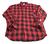 Camisa xadrez flanelada infantil junina menina menino Tamanho 10 Vermelho