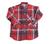 Camisa xadrez flanelada infantil junina menino menina Tamanho 6 Vermelho