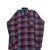 Camisa Xadrez Masculina Flanelada De Manga Longa 49 vermelho azul escuro