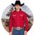 Camisao Country Masculina Rodeio Cavalgada Bill Way Top Agro Vermelho