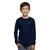 Camisas Camisetas Térmicas Masculina Infantil e Infanto-juvenil Proteção UV Azul marinho