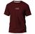 Camisas Unissex Camiseta Gola Redonda Malha Fria Algodão Estampado  Vinho