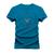 Camiseta 100% Algodão Estampada Unissex Shirt V.C.Y Azul