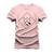 Camiseta 100% Algodão Estampada Unissex Shirt V.C.Y Rosa