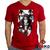 Camiseta 100% Algodão Itachi Sasuke Uchiha Naruto Anime Geeko Vermelho gola v