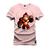 Camiseta 100% Algodão Premium Estampada Gorilinha Nervoso Rosa