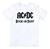Camiseta Ac Dc Rock Or Bust Camisa Masculina Banda Heavy Metal Branco