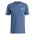 Camiseta Adidas Essentials 3 Listras Masculina Azul