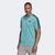 Camiseta Adidas Essentials 3 Listras Masculina Azul turquesa, Preto
