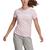 Camiseta Adidas Essentials Linear Feminina Rosa, Branco