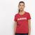 Camiseta Adidas Estampa Logo Slim Feminina Vermelho