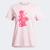 Camiseta Adidas Logo Linear Floral Feminina Pink