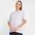 Camiseta Adidas Oversized Studio Yoga Feminina Prata