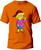 Camiseta Adulto Lisa Simpsons Masculina Tecido Premium 100% Algodão Manga Curta Fresquinha Laranja