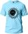 Camiseta Adulto Lua e Sol Masculina Tecido Premium 100% Algodão Manga Curta Fresquinha Azul bic, Preto