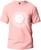 Camiseta Adulto Lua e Sol Masculina Tecido Premium 100% Algodão Manga Curta Fresquinha Rosa, Branco