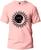 Camiseta Adulto Lua e Sol Masculina Tecido Premium 100% Algodão Manga Curta Fresquinha Rosa, Preto