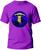 Camiseta Adulto Nave Abdução Masculina Tecido Premium 100% Algodão Manga Curta Fresquinha Roxo