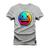 Camiseta Agodão T-Shirt Unissex Premium Macia Estampada Smile Nectar Cinza