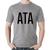 Camiseta Algodão ATA - Foca na Moda Cinza
