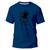 Camiseta Algodão Básica Premium Estampa Digital Fight For Azul marinho